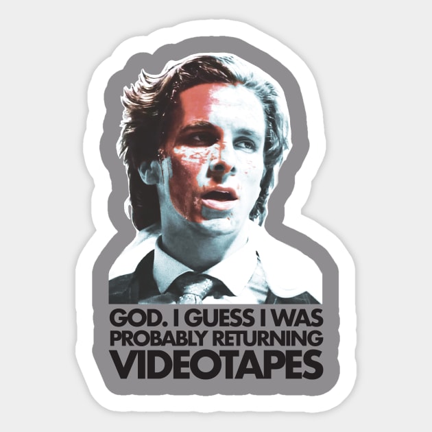 Patrick Bateman Sticker by SBSTN